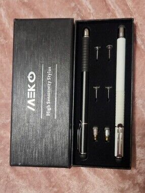 High Sensitivity Stylus Set - Black & White With Heads